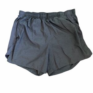 Nike Dri Fit Grey Pockets Elastic Waist Running Shorts WM SZ M